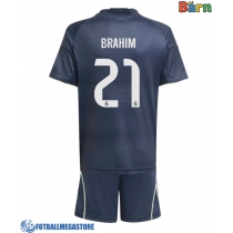 Fotballdrakt Barn Real Madrid Brahim Diaz #21 Bortedraktsett 2025-26 Kortermet (+ Korte bukser)